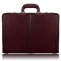 V Series Lawson Leather 35 Attach Briefcase Burgundy