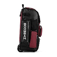 Boombah Rolling Superpack Baseballsoftball Gear Bag 2312 X 1312 X 912 Blackteal Telescopic Handle Holds 4 Bat