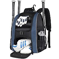 Matein Baseball Backpack Lightweight Softball Bag With Shoes Compartment For Men Large Capacity Baseball Bags Gift For Adults