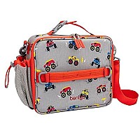 Bentgo Kids Prints Lunch Bag Double Insulated Durable Waterresistant Fabric With Interior And Exterior Zippered Pockets And