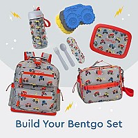 Bentgo Kids Prints Lunch Bag Double Insulated Durable Waterresistant Fabric With Interior And Exterior Zippered Pockets And