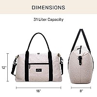 Jadyn Lola Travel Bag Weekenderovernight Duffel Gym Tote Bag For Women Desert Leopard