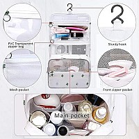 Premium Toiletry Bag For Women Hanging Makeup Bags Organizer Travel Bag For Toiletries Cosmetic Bag Waterproof Bathroom Shower B