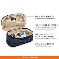 Briggs Riley Navy 11 Inch Expandable Essentials Toiletry Kit