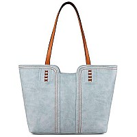 Montana West Tote Bag For Women Top Handle Satchel Purse Oversized Shoulder Handbag Hobo Bags Blue Christmas Gift Spring Mwc118