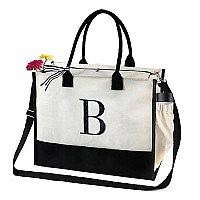 Beegreenpersonalizedsisterbirthdaygiftsbag Initial Tote Bags Women Embroidery Gift Ideas For Woman Who Have Everything Bi