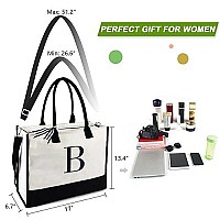 Beegreenpersonalizedsisterbirthdaygiftsbag Initial Tote Bags Women Embroidery Gift Ideas For Woman Who Have Everything Bi