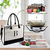 Beegreenpersonalizedsisterbirthdaygiftsbag Initial Tote Bags Women Embroidery Gift Ideas For Woman Who Have Everything Bi