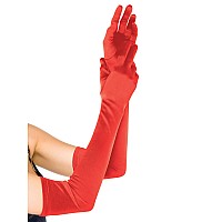 Extra Long Satin Gloves Os Re