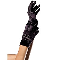 Wrist Length Satin Gloves Os