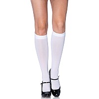 Nylon Knee Hi Os White Os Wh