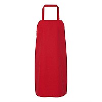 Chef Designs Bib Apron Red One Size