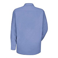 Red Kap Specialized Pocketless Long Sleeve Workshirt Light Blue M