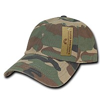 Camo Polo Caps Woodland Camo