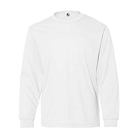 C2 Sport Youth Performance Long Sleeve Tshirt White L