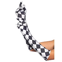 Satin Harlequin Elbow Length G