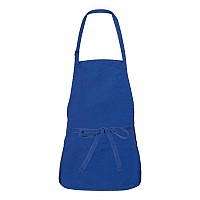 Liberty Bags Adjustable Neck Strap Apron Royal One Size