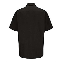 Red Kap Short Sleeve Automotive Crew Shirt Black L