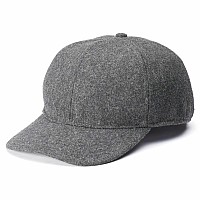 Apt 9 By Totes Mens Wool Blend Charcoal Grey Winter Baseball Cap With Earflaps