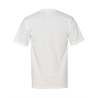 Bayside Usamade Short Sleeve Tshirt With A Pocket White S