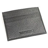 Winchester Lubbock Rfid Mens Black Wallet Card Case Full Grain Leather