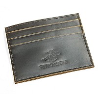 Winchester Abilene Rfid Mens Brown Wallet Card Case Full Grain Leather