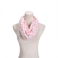 Infinity Scarf Pink White