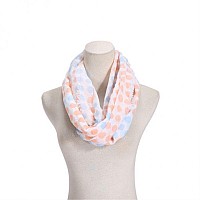 Infinity Scarf Blue Coral