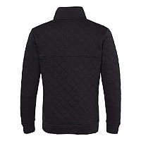 J America Quilted Snap Pullover Black S