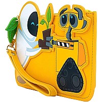 Loungefly Womens Pixar Walle Plant Boot Wallet Standard Yellow