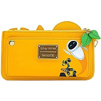 Loungefly Womens Pixar Walle Plant Boot Wallet Standard Yellow