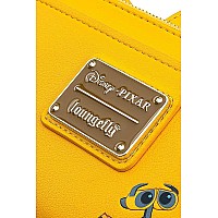 Loungefly Womens Pixar Walle Plant Boot Wallet Standard Yellow