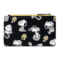 Loungefly Peanuts Snoopy And Woodstock All Over Print Wallet