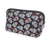 Ajltpa Cosmetic Bag Waterproof Neoprene Zipper Pouch Travel Portable Toiletry Makeup Bags Organizer Case For Women And Girls Su