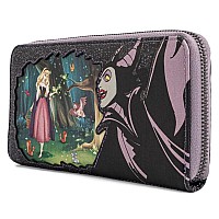 Loungefly Disney Villains Scenes Maleficent Sleeping Beauty Zip Around Wallet