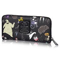 Loungefly Disney The Nightmare Before Christmas Wallet Accordion Style Zip Around