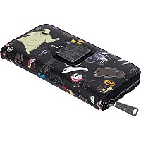 Loungefly Disney The Nightmare Before Christmas Wallet Accordion Style Zip Around