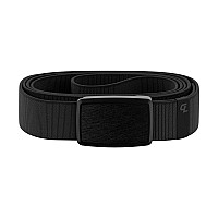 Groove Life Groove Belt Low Profile Midnightblack Mens Stretch Nylon Belt With Magnetic Aluminum Buckle Lifetime Coverage