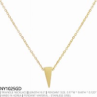 Triangle Pendant Necklaces By Dobbi Variety Of Colors Available