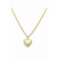 14K Gold Dipped Heart Pendant Necklaces By Dobbi Variety Of Colors Available