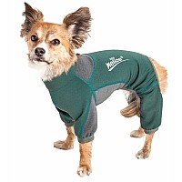 Dog Helios Yghl8Gnlg Rufflex 4Waystretch Breathable Full Bodied Performance Dog Warmup Track Suit Green Grey44 Large