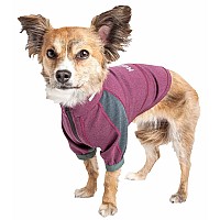 Dog Helios Tshl6Pksm Eboneflow Mediumweight 4Waystretch Flexible Breathable Performance Dog Yoga Tshirt44 Dark Pink Gr