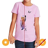 Girls Crew Tee Super Awesome Lilac By Delsol For Women 1 Pc Tshirt Ym