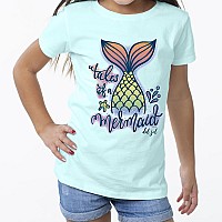 Girls Crew Tee Tales Of A Mermaid Chill By Delsol For Women 1 Pc Tshirt 3T