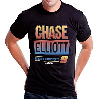 Nascar Mens Classic Crew Tee Chase Elliot 3 Black By Delsol For Men 1 Pc Tshirt 3Xl