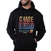 Nascar Hooded Sweatshirt Chase Elliot 3 Black By Delsol For Men 1 Pc Tshirt S