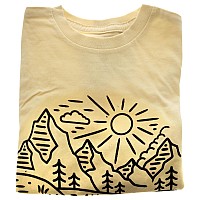 Kids Crew Tee Fish Scene Natural By Delsol For Kids 1 Pc Tshirt Yxs