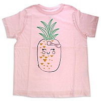 Girls Crew Tee Blushing Pineapples Balerina By Delsol For Kids 1 Pc Tshirt 4T