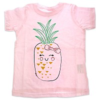 Girls Crew Tee Blushing Pineapples Balerina By Delsol For Kids 1 Pc Tshirt 2T