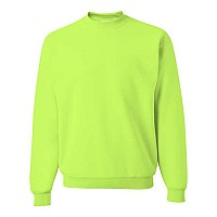 Jerzees Nublend Crewneck Sweatshirt Safety Green L